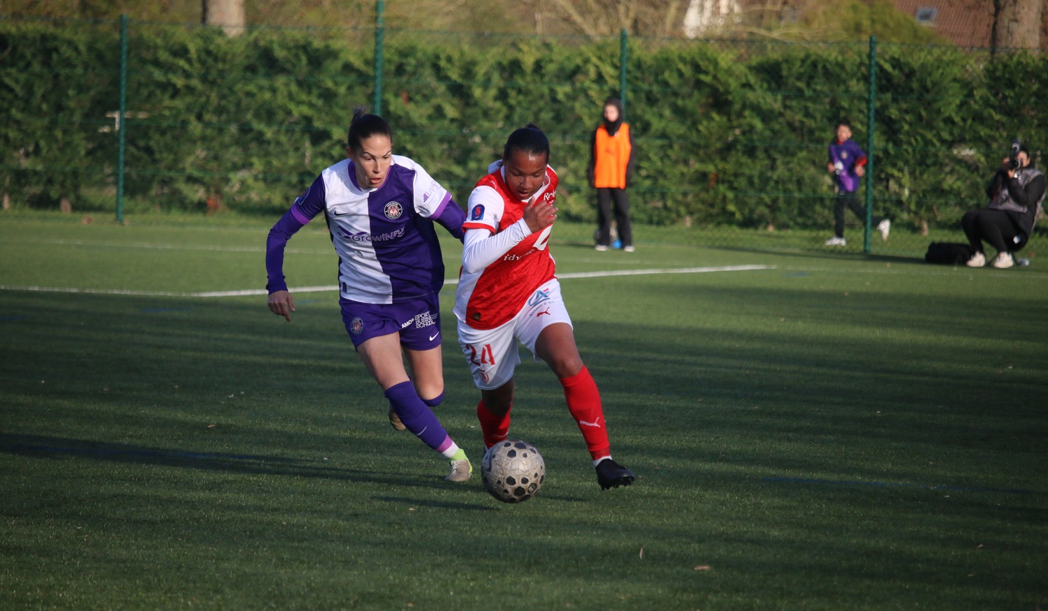 Les filles du Stade de Reims prend un bon point face au leader toulousain