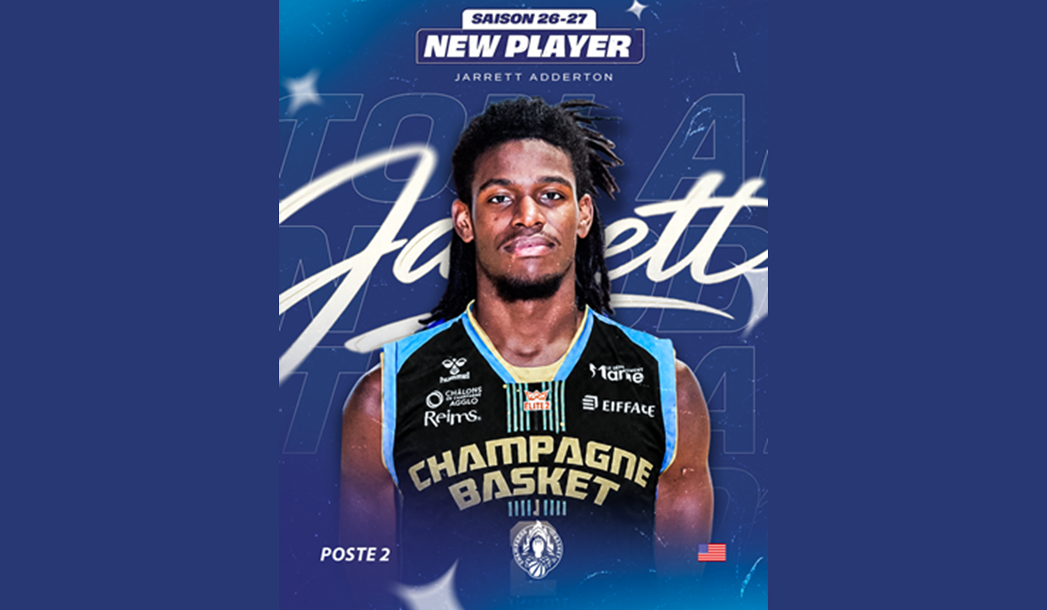Jarrett Adderton, ο τελευταίος στρατηλάτης του Champagne Basket