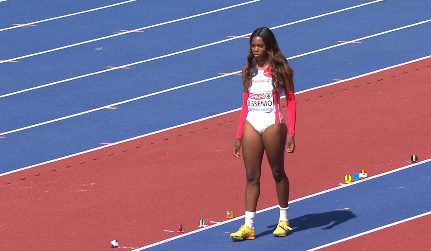 La Rémoise Rogilia Bissemo sortie en qualification des Europe à la longueur
