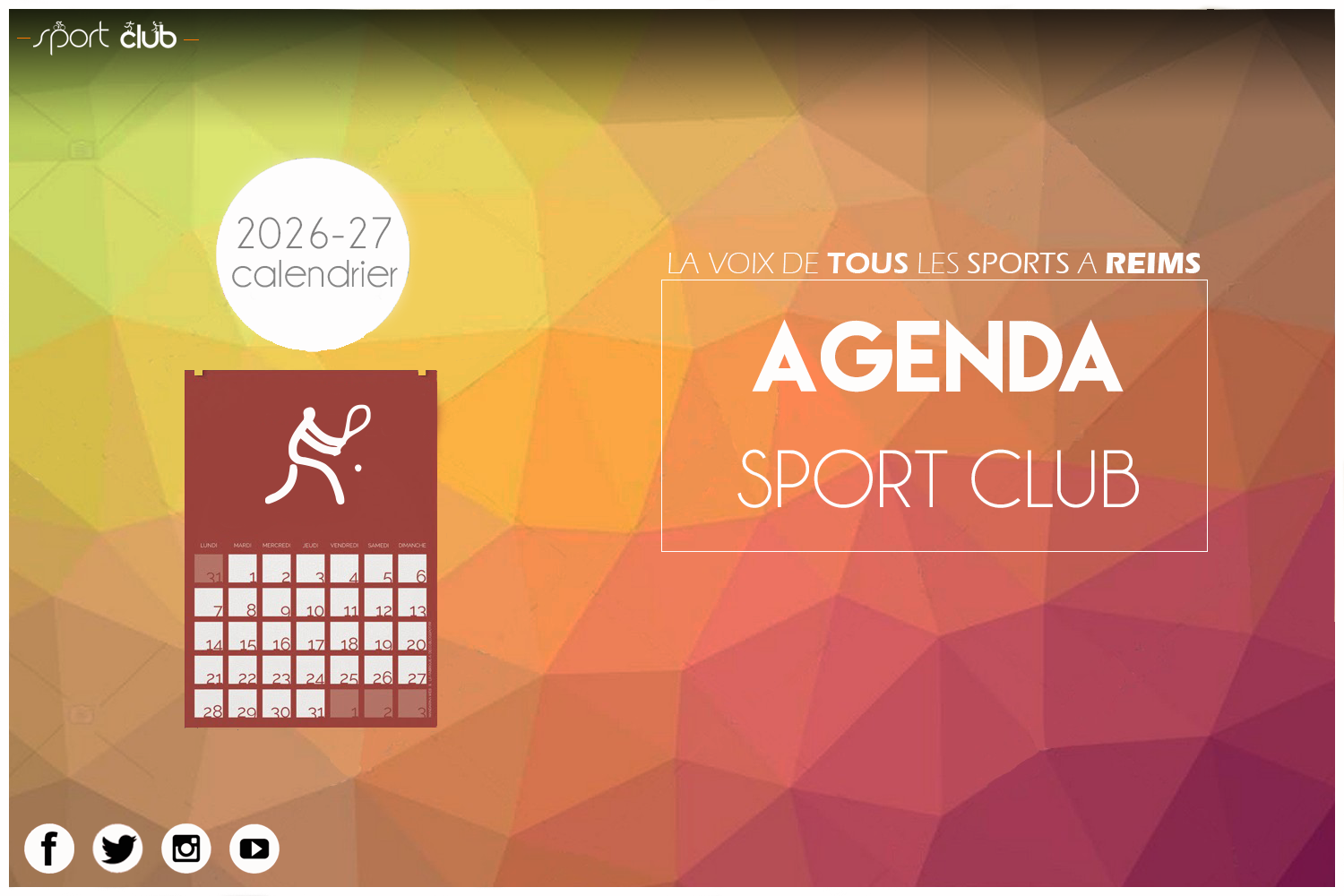 AGENDA – Week-end du 16 au 18 octobre 2026